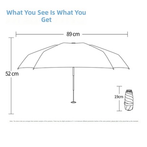 Paraguas Plegable Ligero, Bonito para Chicas, <span class=keywords><strong>de</strong></span> Alta Estética, Resistente al Viento, Portátil, <span class=keywords><strong>de</strong></span> Doble Uso para Sol y Lluvia - Product Image 5