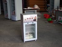 Réfrigérateur à porte simple en verre de qualité commerciale pour bar