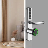 Cerradura Inteligente para Cilindro, Aleación de Zinc, IP65, Aplicación Tuya, Huella Dactilar, Tarjeta de Identificación, Tarjeta de Memoria, Desbloqueo Electrónico para Puerta de Acero