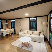 Maison conteneur extensible 20ft 40ft, maison préfabriquée modulaire, alimentée à l'énergie solaire, écologique, pour salon ou usage scolaire
