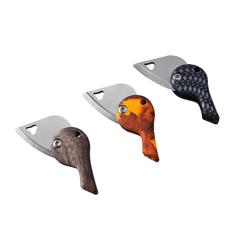 JDSR Heart Shape Blade Key mini Folding Pocket mini Gift key knife
