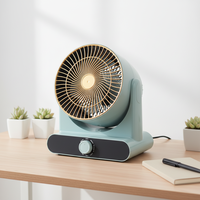 Ventilateur silencieux rechargeable et portable avec commande tactile pour voiture, extérieur, maison et bureau, emballage en boîte