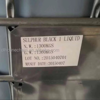 Teinture liquide noire au soufre 4GN (teinture au soufre) pour coton/vinylon/fibre, marque HUA CHENG, résistance 102