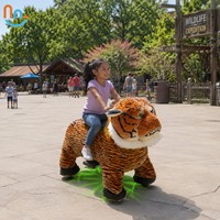 Voiture électrique pour enfants Joy2fun, jouet en peluche en forme d'animal mignon, avec lumières LED, moteur 250W, capacité de charge de 150 kg, pour parc d'attractions intérieur