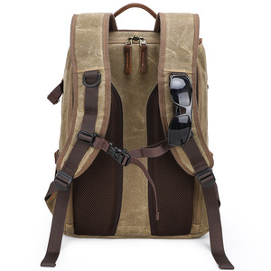 Large Capacity Slr Digital Photography <b>Backpack</b> Canvas Design Zipper Waterproof Nylon Polyester Outdoor <b>Camera</b> Bag - Product Image 5