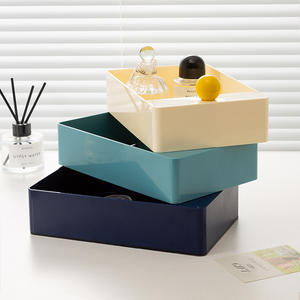 <span class=keywords><strong>Caja</strong></span> de Almacenamiento de Joyas de Plástico con Diseño de Dopamina Multicapa, Capacidad de 1 Litro, Diseño Giratorio para Dormitorio, Guardarropa, Estilo Nórdico, <span class=keywords><strong>Caja</strong></span> de Cosméticos - Product Image 4