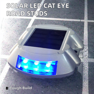 ไฟกระพริบ LED รูปตาแมวอะลูมิเนียมสำหรับถนน พลังงานแสงอาทิตย์ ป้ายเตือนจราจร ผลิตภัณฑ์เพื่อความปลอดภัยบนท้องถนน - Product Image 2