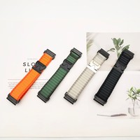 Compatible avec Garmin Fenix 7/5X/6X/7X ainsi que avec Timex Ironman Pro et les bracelets en nylon à libération rapide Alpine Loop (22 mm/26 mm)