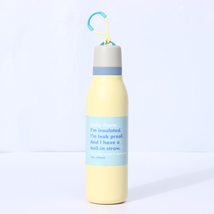 Nueva Taza de Agua Aislada al Vacío de Acero Inoxidable 304, Portátil, con Cordón, para Deportes al Aire Libre - Product Image 4