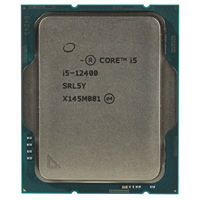 Nouveau processeur de bureau Core I5 12400 12400F 4,80 GHz 12 Mo de cache L3 FC-LGA16A en stock