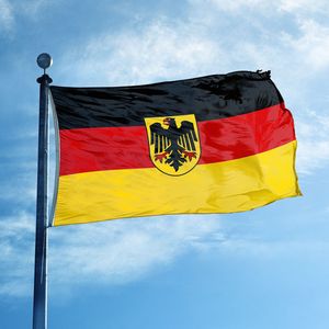 Bandera de Alemania 3x5 pies, poliéster de alta resistencia 100D, bandera nacional alemana con ojales de latón, bandera de la Confederación Alemana - Product Image 2