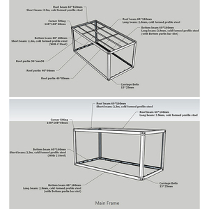 ผู้ผลิตบ้านคอนเทนเนอร์แบบโมดูลาร์ บ้านเคลื่อนที่สำเร็จรูปหรูหรา บ้านโมดูลาร์ขนาดเล็ก ผู้จัดจำหน่ายทองคำ บ้านคอนเทนเนอร์ประกอบรวดเร็ว - Product Image 4