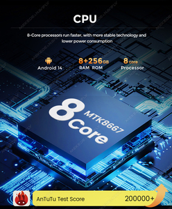 12.9 英寸安卓触摸屏汽车收音机导航，用于 USB 数据传输和手机连接设备，适用于宝马 1 系 EVO 版汽车 - Product Image 3