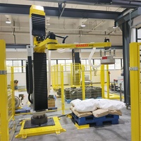 Palettiseur robotisé électrique automatique de colonne, qualité alimentaire, pour sacs de 70 kg, empilage de cartons, système haute productivité pour bois, boissons, produits chimiques