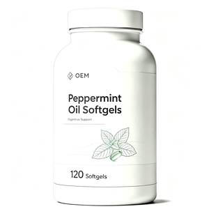 OEM ODM Private Label Peppermint Oil Softgels Support Digestive Wellness <b>Herbal</b> <b>Supplement</b> Wholesale - Product Image 1