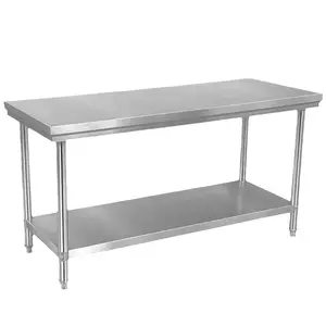 2023 Hot Sale Commercial Kitchen Worktable Restaurant Kitchen Stainless Steel Worktable