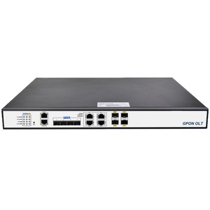 Dispositivo de Red de Fibra Óptica de Alta Velocidad GPON OLT de 4 Puertos con Enlace Ascendente de 10 Gigabits, Procesamiento a Velocidad de Cable, Relación de División 1:128, Ranura SFP 10GE - Product Image 5