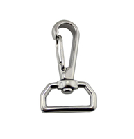 Mousqueton pivotant en acier inoxydable à extrémité carrée - Clip à ressort robuste pour laisses d'animaux et accessoires de bagages