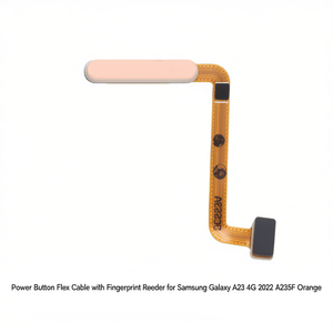 Cable flexible del botón de encendido con lector de huellas dactilares para Samsung Galaxy A23 4G 2022 A235F Naranja - Product Image 2