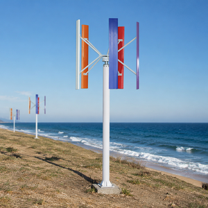 Générateur éolien vertical mini 10 kW, type H, 5 pales, pour usage résidentiel, petit modèle domestique H-10kw - Product Image 1