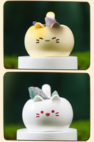 Boîte Mystère Chaton Cristal Chuchotant - Mini Chatons en Résine Infusés d'Énergie de Pierres Précieuses et d'une Lumière Rêveuse