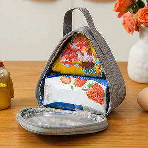 Sac isotherme portable mini triangulaire tendance et mignon Himmers MTG-1037 pour collations, étanche, pour étudiants, vente en gros - Product Image 5