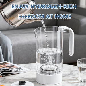 Hervidor de Agua de Vidrio Rico en Hidrógeno de 3000PPB, Generador de Agua Alcalina Saludable, Máquina de Electrólisis a Batería de 1.6L - Product Image 6