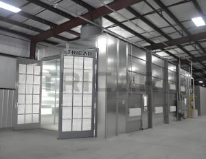 شاحنة معتمدة من Tricar CE مع غرفة الخبز بالأشعة تحت الحمراء نظام التحكم الآلي في درجة الحرارة شاحنة الطلاء المقصورة بيع - Product Image 2