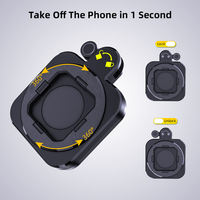 Support de téléphone pour vélo et moto, fixation stable sur guidon, fixation rapide pour vélo de montagne, scooter, tapis roulant, poussette