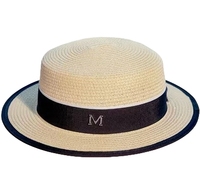 Personnalisé en gros été plat haut chapeau de paille classique Vintage Design naturel pour hommes femmes pour la plage soleil pêche activités de plein air