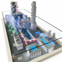 Fournisseur de production sur mesure de modèles de table de sable pour stations de stockage d'énergie haute simulation