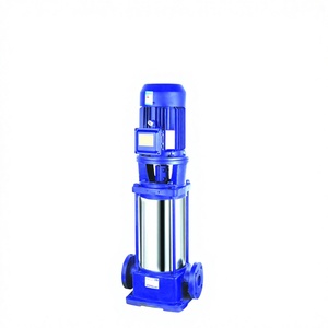 Bomba de agua vertical multietapa de 220V para aumento de presión en tuberías, con embalaje estándar para exportación industrial. - Product Image 1
