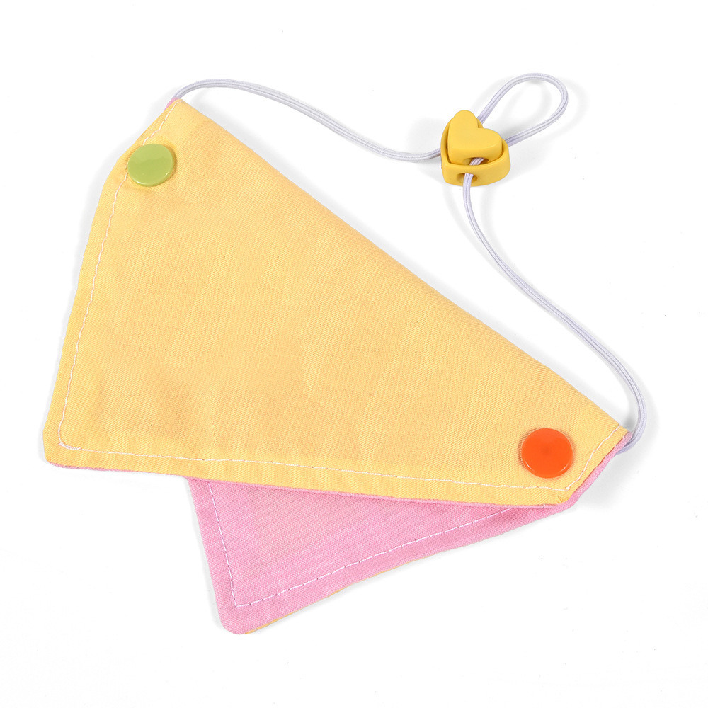 Diseño de bloques de color de doble cara de puro algodón [amarillo y rosa]