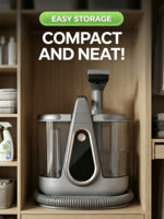 Nettoyeur de tapis portable à vapeur pour animaux domestiques, machine de nettoyage des taches et des salissures pour canapés avec une aspiration puissante et un nettoyage automatique