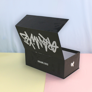 Custom Flip Top Magnetic <b>Lock</b> Rigid Gift <b>Box</b> <b>with</b> Ribbon & Insert for Luxury Lighter Corrugated Paper Packaging Shipping <b>Box</b> - Product Image 2
