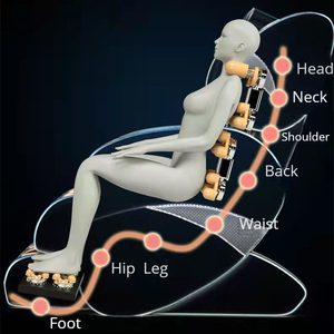 Elektrische Schwerelosigkeit Ganzkörper <span class=keywords><strong>massage</strong></span> Sofa Recliner Leders essel mit musikalischer Funktion für Luxus Raum dekoration Bein Taille - Product Image 6