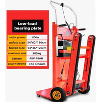Chariot Élévateur Électrique Pliable Industriel à Quatre Roues pour Escaliers, Capacité 300 kg, en Acier, Personnalisable OEM, Batterie Lithium, Haute Vitesse
