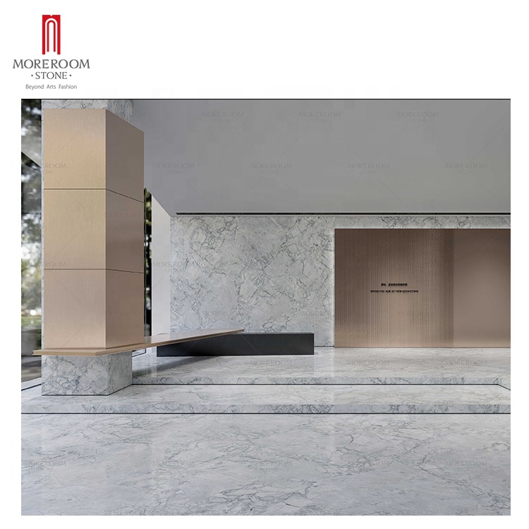 Большие серые мраморные плиты, Спеченная каменная панель