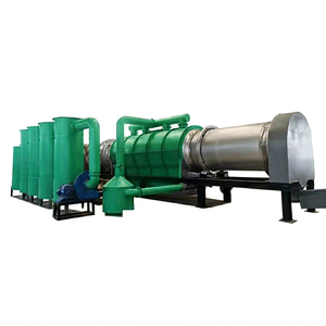 High Temperature Stainless Steel Motor Waste Wood Chip Rice Husk Continuous Carbonization Rotary Furnace Charcoal Making Machine - Product Image 1