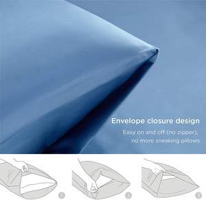 Benutzer definierte Umschlag verschluss Kissen bezug Polyester <span class=keywords><strong>Satin</strong></span> Seide Kissen bezug Kissen bezug Abdeckung für Haar und Haut - Product Image 3