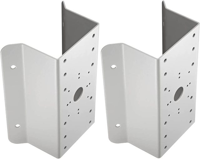 Pole Mount Universal Corner Bracket for Most Wall Mounts Cameras Vertical Pole Mount Adapter Bracket