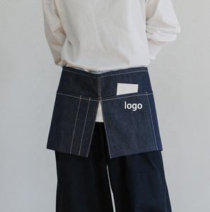 Delantal de Cocina Personalizado con Logotipo <span class=keywords><strong>Vintage</strong></span> para Restaurante, Delantal de Mezclilla de Algodón para Cafetería, Delantal de Barra Unisex para Chef y <span class=keywords><strong>Camarero</strong></span> - Product Image 3