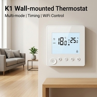 Termostato Inteligente WiFi RF para Caldera, Montaje en Pared, Control por Voz OLED, Termostato Manual de Gas, Controlador de Calefacción para Hotel, Aplicación IOS y Android
