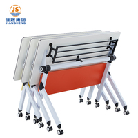 Table de formation pliable avec roulettes Bureau de formation pliable avec poutre réglable