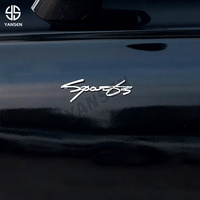 Emblème de logo SPORT en métal 3D, autocollant pour coffre de voiture, badge, décalque SPORT pour Jeep Honda Volkswagen Nissan Mazda Audi Benz BMW