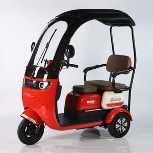 Venta al por mayor de triciclos eléctricos de fabricación china con asientos de doble fila y cubierta, triciclos eléctricos urbanos - Product Image 5