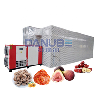 Commerciële dehydrator voor fruit en groenten, tomaten, vijgen, abrikozen, dadels; was-, droog- en verwerkingslijn