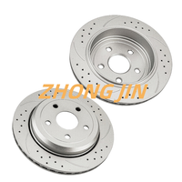 330mm geschlitzte gebohrte hintere Bremsscheiben für Jeep Grand Cherokee 2011-2021 Dodge Durango 2011-2023