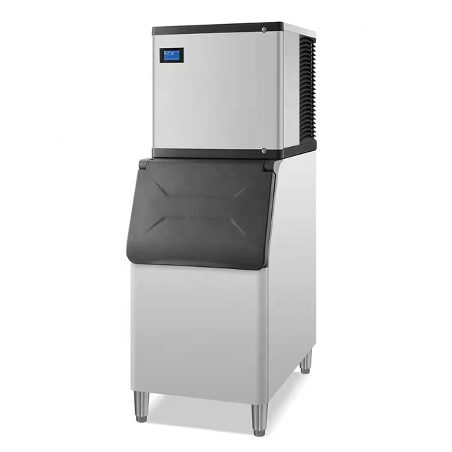 Commercial Cube Maker with 180Kg/24H Big Output Factory Direct Nugget Ice Maker 100kg Ice Storage Capacity