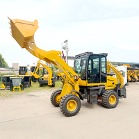 Harga Diskon Backhoe Loader Diesel Wheel Retroexcavadora Excavator Loader Penjualan Produsen